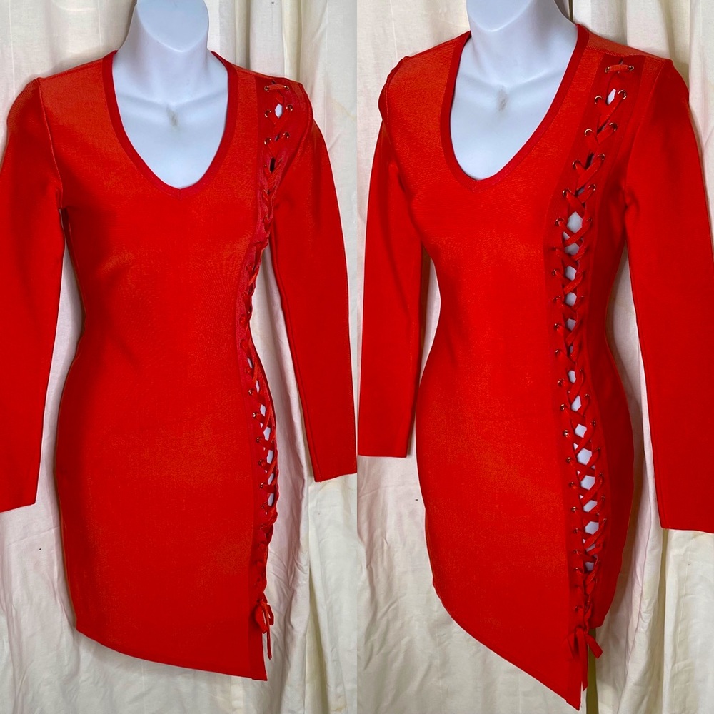 Bodycon Orange Dress